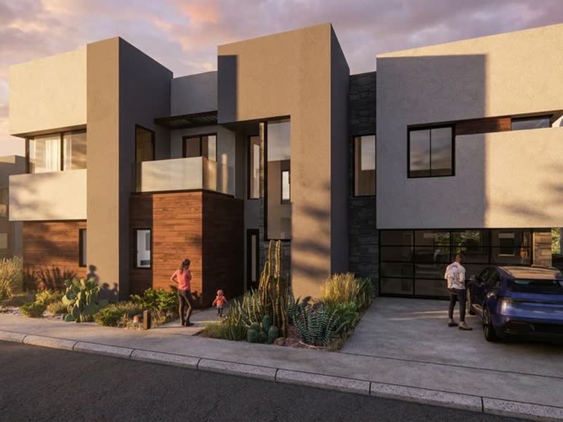 Plan 2933 &mdash; Two-Story Desert Contemporary, 2,933 sq ft