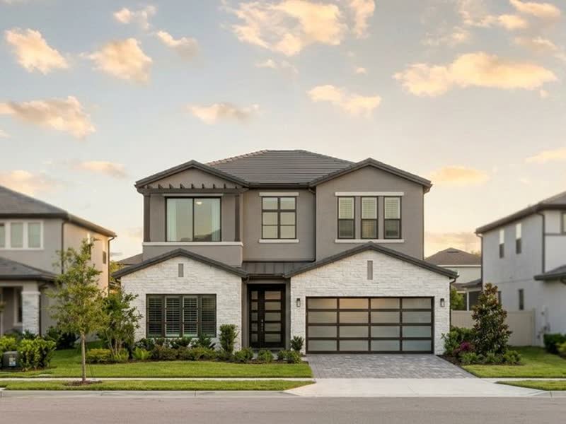 Plan 3313 &mdash; Two-Story Transitional, 3,313 sq ft