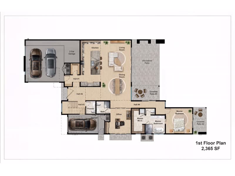 Plan 4398 &mdash; Single-family home, 4,398 sq ft