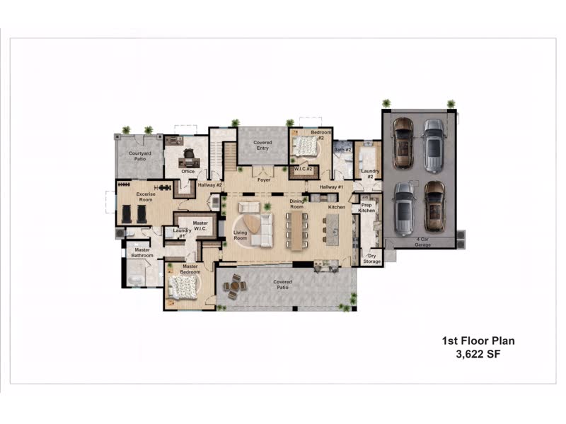 Plan 4900 &mdash; Single-family home, 4,900 sq ft