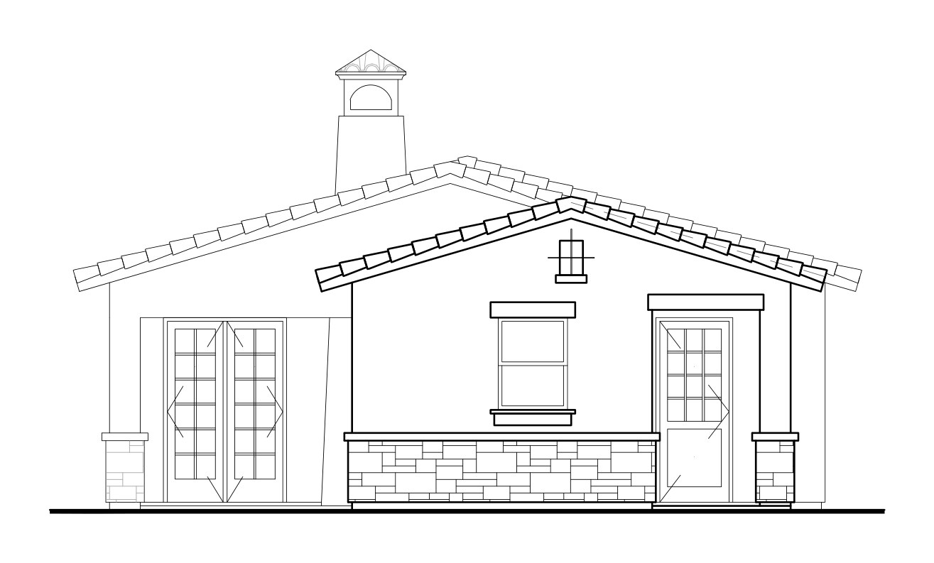 Plan 884 front elevation