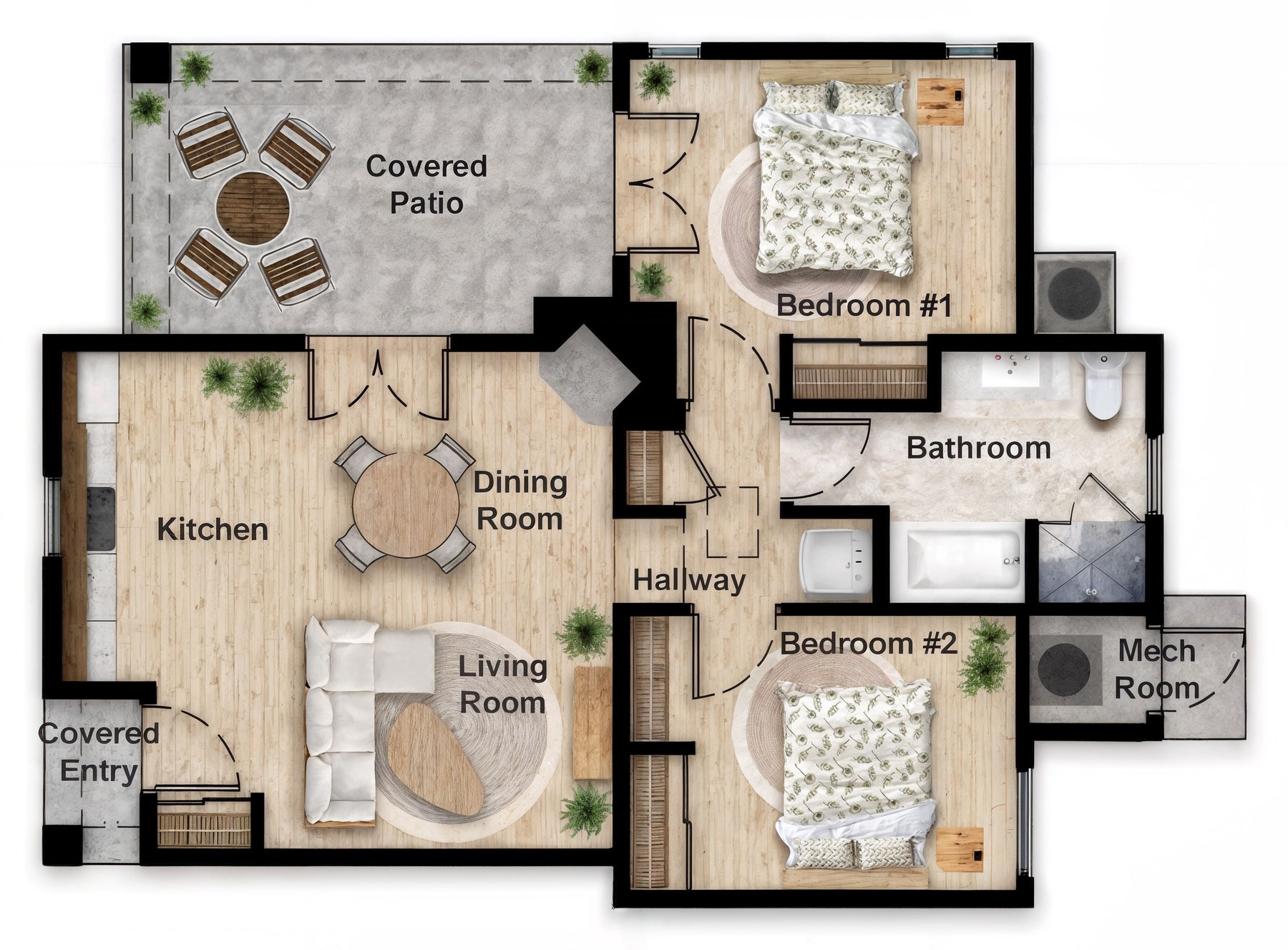 Plan 884 Floor Plan