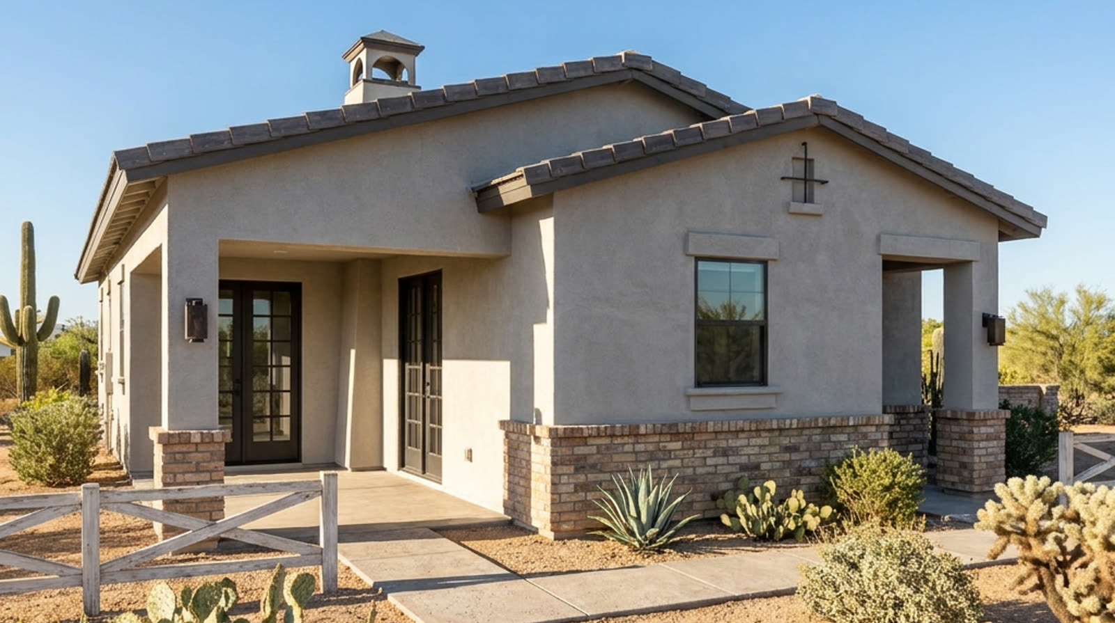 Plan 884 &mdash; Modern Ranch elevation