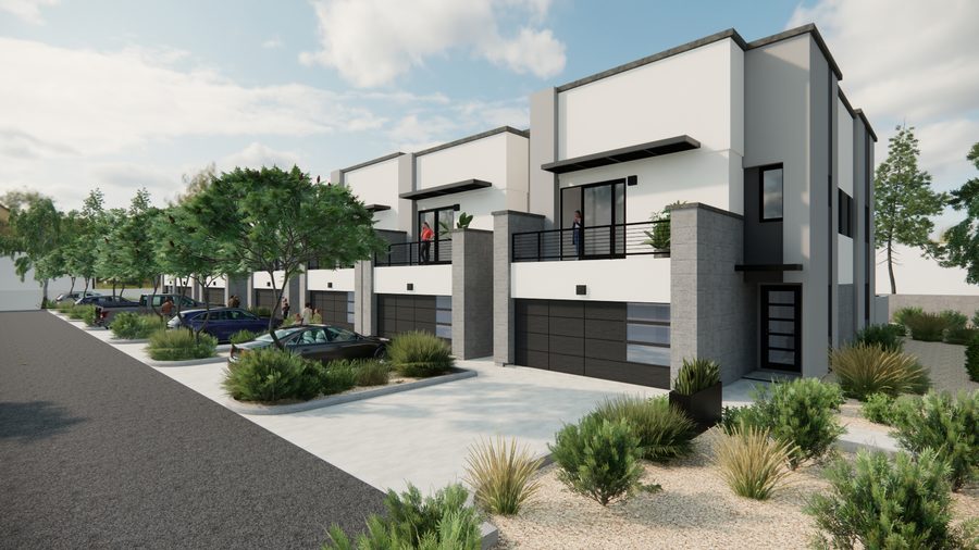 Country Club Townhomes — Townhomes designed by E-Project International